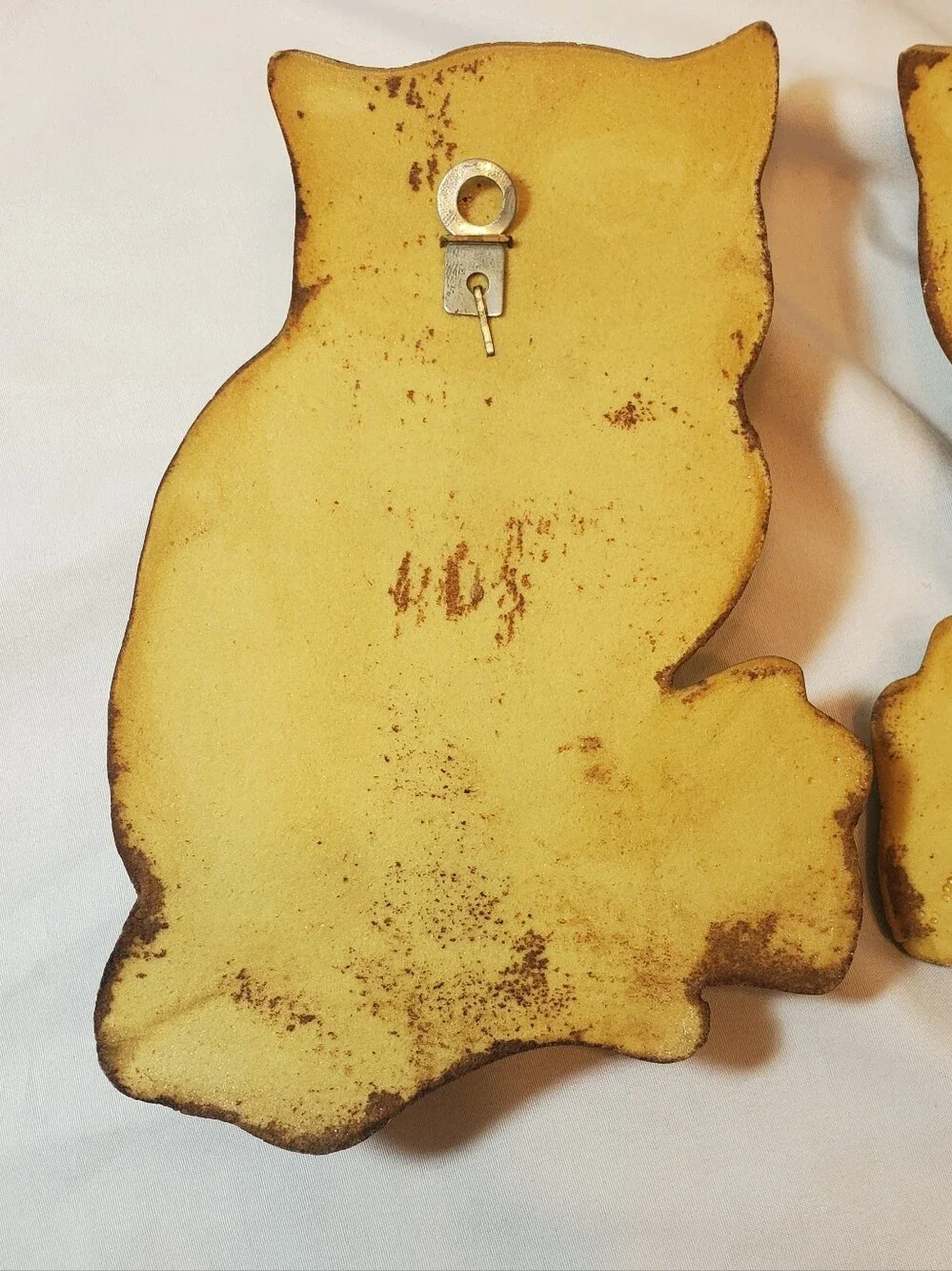 Homco Vtg 1970's Brown Foam Owl Wall Hangings Rustic Wall Decor. Set Of 2